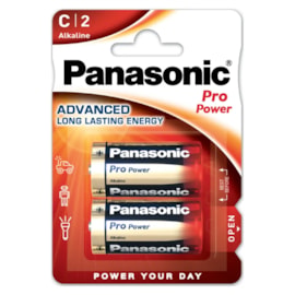 Panasonic Gold Pro Power Size C 2 Pack