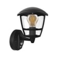 Kosnic Daintree Bottom Arm E27 Sensor Wall Lantern (DAIB-BLK/S)