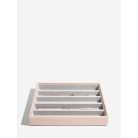 Classic 5 Section Necklace Stacker Blush Pink