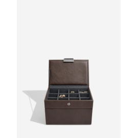 Stackers Mens Set Of 2 Watch & Cufflink Stackers Brown