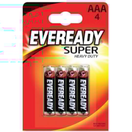 Eveready Super Zinc Aaa Batteries 4s Eveready Super Zinc Aaa Batteries 4s
