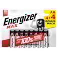 Energizer Max Aa Batteries 4+4 Energizer Max Aa Batteries 4+4