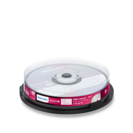 Philips 10 Disc Recordable Dvd+r Spindle