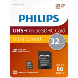 Philips Micro Sd Card 32gb Class 10 with Adapter