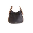 Nova Leather Slouch Bag Black /tan (875BLACK/TAN)