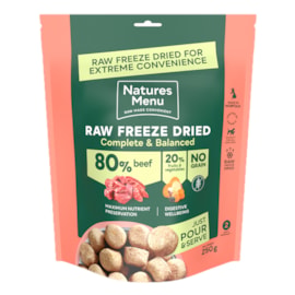 Natures Menu Complete Freeze Dried  80/20 Dog Food Beef 250g