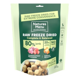 Natures Menu Complete Freeze Dried  80/20 Dog Food Lamb 250g