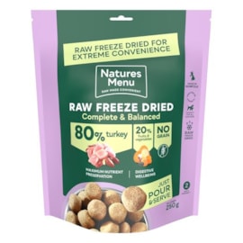 Natures Menu Complete Freeze Dried 80/20 Dog Food Turkey 250g Natures Menu Complete Freeze Dried 80/20 Dog Food Turkey 250g