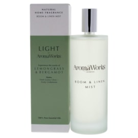 Light By Aroma Works Light Room Mist Lemongrass & Bergamot 100ml