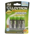 Lloytron Accudigital Rechargable Batteries Aa 4s (B012)
