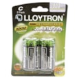 Lloytron Accuultra Rechargable Batteries C 2s Lloytron Accuultra Rechargable Batteries C 2s