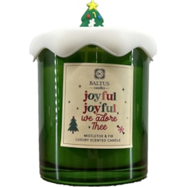 Baltus Candle With Tree Lid Mistletoe & Fir 10x8.8 Baltus Candle With Tree Lid Mistletoe & Fir 10x8.8