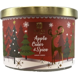 Baltus Luxury 3 Wick Candle Jar Apple & Cider Spice 109mm