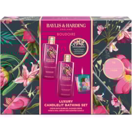 Baylis & Harding Boudoire Wrapped Candlelit Gift Set Baylis & Harding Boudoire Wrapped Candlelit Gift Set