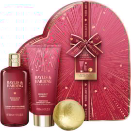 Baylis & Harding Midnight Cherry Lux Heart Keepsake Gift Set