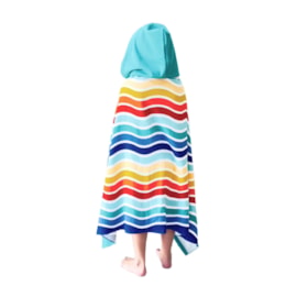 Bright Waves Hooded Kids Beach Towel Bright Waves Hooded Kids Beach Towel