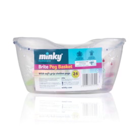 Minky Peg Basket Minky Peg Basket