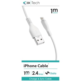 C3 Usb - iphone Lightening Charging Cable 1m
