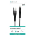 C3 Usb - iphone Lightening Braided Cable Black 1m
