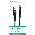 C3 Braided Usb - Type C Cable Black 1m C3 Braided Usb - Type C Cable Black 1m