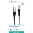 C3 Usb - iphone Lightening Braided Cable Blue 1m