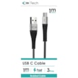 C3 Braided Usb - Type C Cable Blue 1m