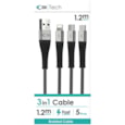 C3 Braided Universal Charger Lead 1.2m
