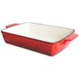 Red Cast Iron Rectangular Dish 2ltr (CST28R)