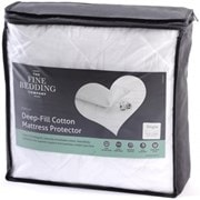 Fine Bedding Deep Filled Cotton Mattress Protector Double (P1PFNQCD)