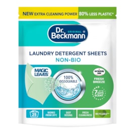 Dr Beckman Magic Leaves Laundry Detergent Sheets NON-BIO – Fresh Breeze 25's