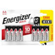 Energizer Max AA Batteries 4+4