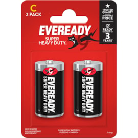 Eveready Super Zinc C batteries 2s