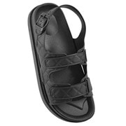 Ks Ladies Double Strap Sandal Black (FT2276)