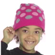 Girls Spot & Star Beanie Hat Asst Girls Spot & Star Beanie Hat Asst