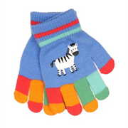 Kids Magic Striped Glove With Motif (GL107B)