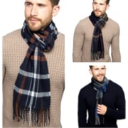 Mens Checked Scarf (GL382)