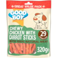 Good Boy Chewy Chicken with Carrot Sticks Dog Treats 320g