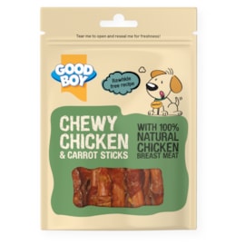 Good Boy Chewy Chicken with Carrot Sticks Dog Treats 90g