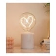 Steepletone Led Text Lightbulb Heart White Steepletone Led Text Lightbulb Heart White