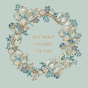 Golden Lily Birthday Card (IJ0105)