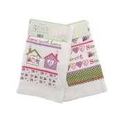 3pk Home Sweet Home Tea Towels (KTS107054)