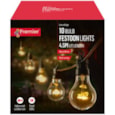 10 Bulb Festoon Lights Warm White