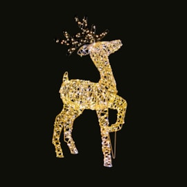 Premier White Metal Flexibrights Reindeer 80cm Premier White Metal Flexibrights Reindeer 80cm