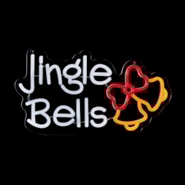 Premier Jingle Bells Hanging Lit Neon Sign 40cm Premier Jingle Bells Hanging Lit Neon Sign 40cm