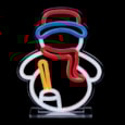 Premier Snowman Table Top Lit Neon Sign 25cm Premier Snowman Table Top Lit Neon Sign 25cm