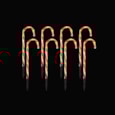 Premier Set Of 8 Red Candy Canes With Timer Premier Set Of 8 Red Candy Canes With Timer