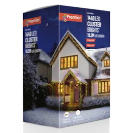 Premier 1440 Led Clusterbrights W/timer Vintage Gold Premier 1440 Led Clusterbrights W/timer Vintage Gold