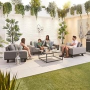 Nova Tranquillity Outdoor Fabric Sofa Set 2 Seater Light Grey