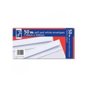 O/style Envelope White S/s Dl 50s (STA003)