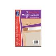 O/style Envelopes Board Back Manilla C5 25s O/style Envelopes Board Back Manilla C5 25s